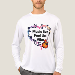 T-shirt En Tri-matière Musique Live Fee the Vibe - Premium Bella+Canvas L