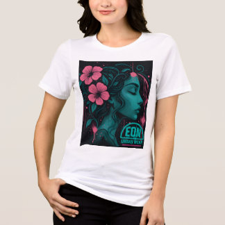 T-SHIRT EN TRI-MATIÈRE MUSSA FLORAL