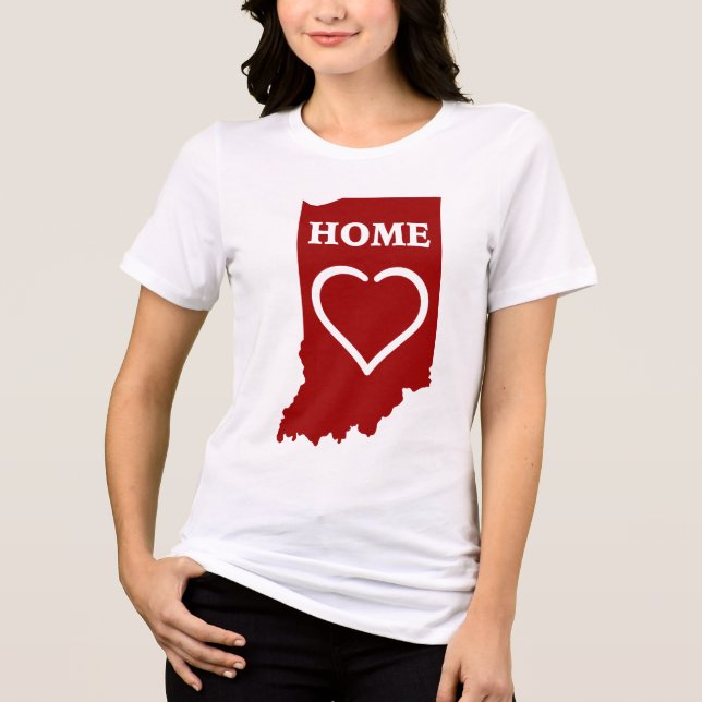 T-shirt En Tri-matière My Heart and Home se trouve en Indiana (Recto)