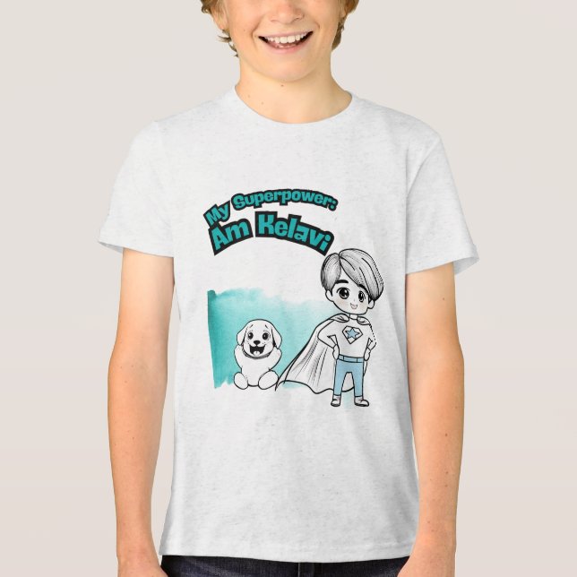 T-shirt En Tri-matière My Superpower: Am Kelavi! Kids' Tee (Recto)