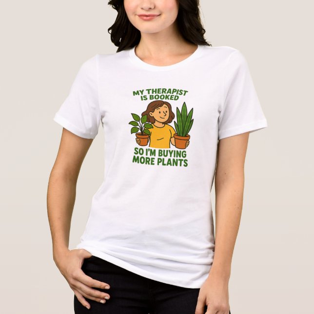 T-shirt En Tri-matière My Therapist Is Booked – Funny Plant Lover (Recto)
