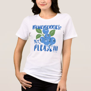T-shirt En Tri-matière Myrtilles ? Oui, s'il vous plaît ! Joli art de myr