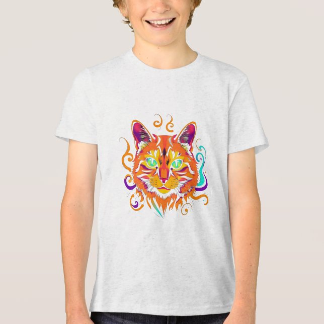 T-shirt En Tri-matière Mystic Cat (Recto)