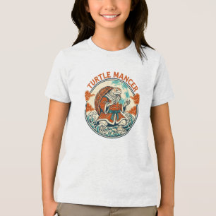 T-shirt En Tri-matière Mystic Turtle Mancer Vagues Océaniques Art Japonai