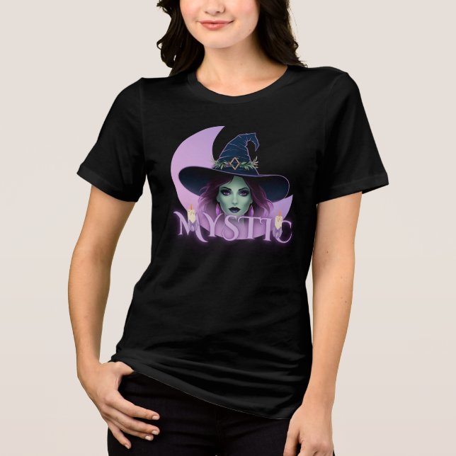 T-shirt En Tri-matière Mystic Witch - Enchanting Gothic Aesthetic (Recto)