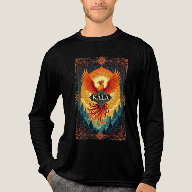 T-shirt En Tri-matière Mythique Phoenix Bird - KALA Fire Spirit (Recto)