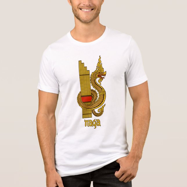 T-shirt En Tri-matière naga et khaen lao (Recto)
