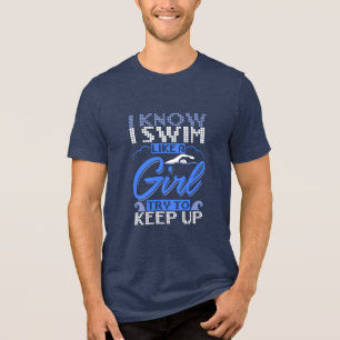 T-shirt En Tri-matière Nageur Nage Sport Cadeau