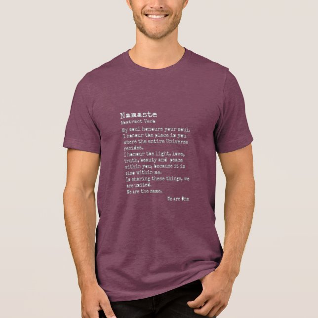 T-shirt En Tri-matière Namaste: (Recto)
