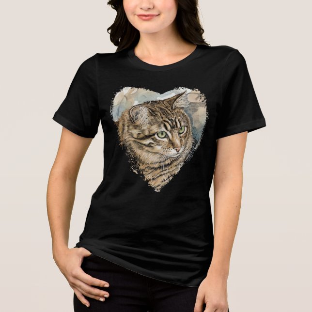 T-shirt En Tri-matière Nari- Une étude de mon chat (Recto)
