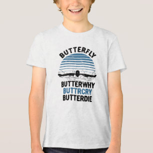 T-shirt En Tri-matière Natation - Papillon Cadeau de natation Papillonniè