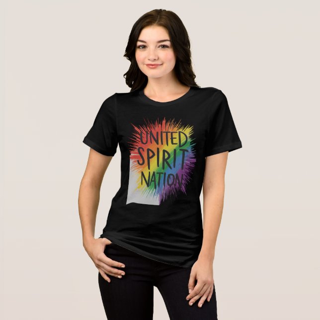 T-shirt En Tri-matière Nation fière de l'esprit uni (Recto plein)