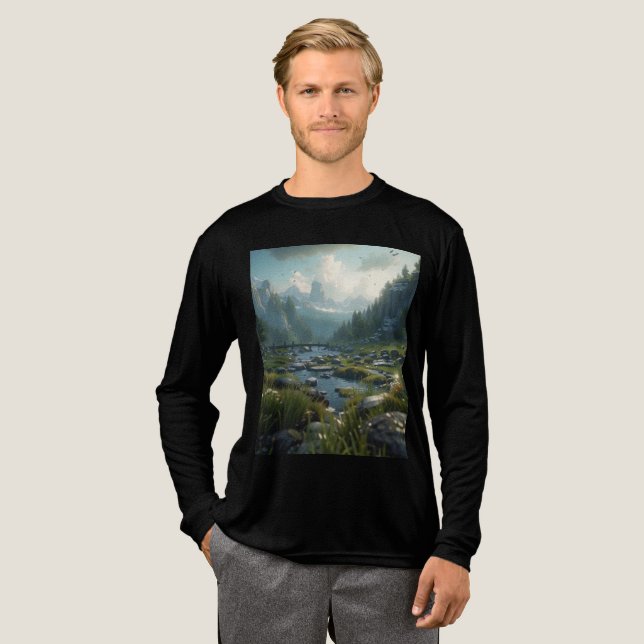T-shirt En Tri-matière Nature 25. (Recto complet)