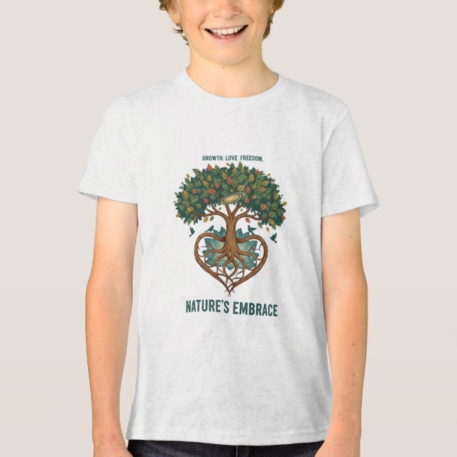 T-shirt En Tri-matière Nature's Embrace Heart Tree Tee (Recto)