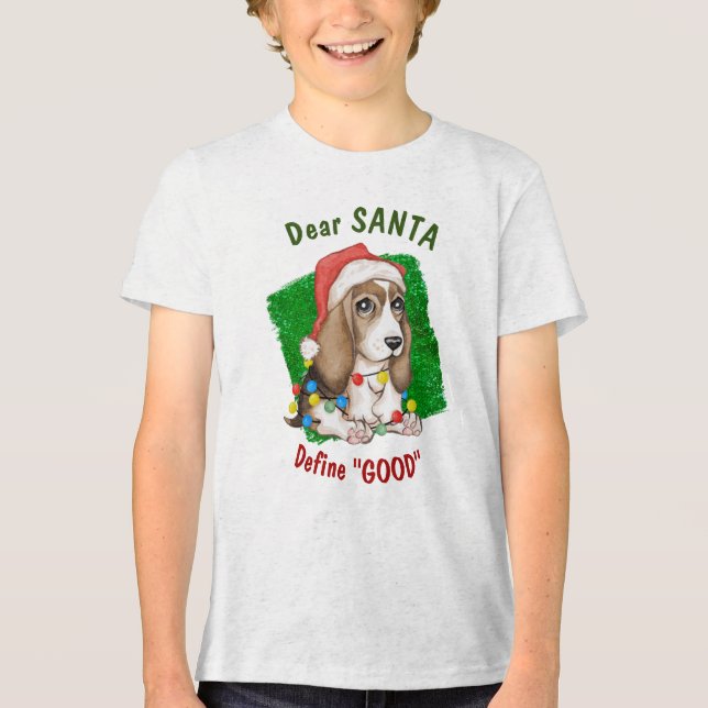 T-shirt En Tri-matière Naughty Beagle Pup Holiday (Recto)