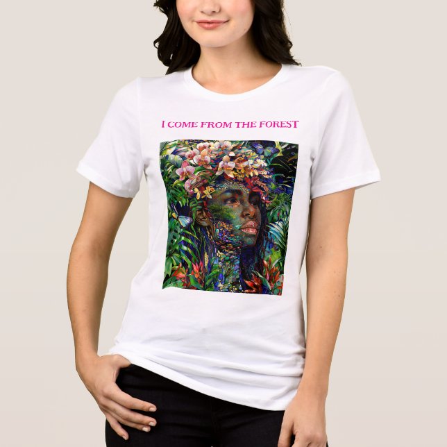 T-shirt En Tri-matière “Nayari” - Jungle Mirage - Women In Amazonia   (Recto)