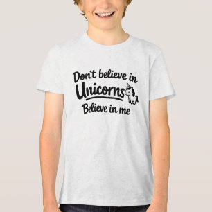 T-shirt En Tri-matière Ne croyez pas aux licornes - Croyez en moi