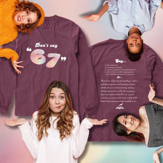 T-shirt En Tri-matière Ne dites pas 6-7 Drôle d'Anglais (Créateur téléchargé)