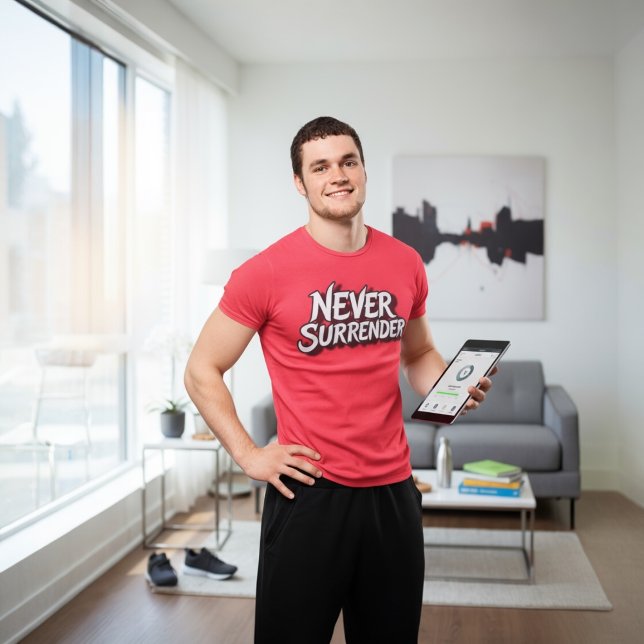 T-shirt En Tri-matière Ne jamais abandonner (Créateur téléchargé)