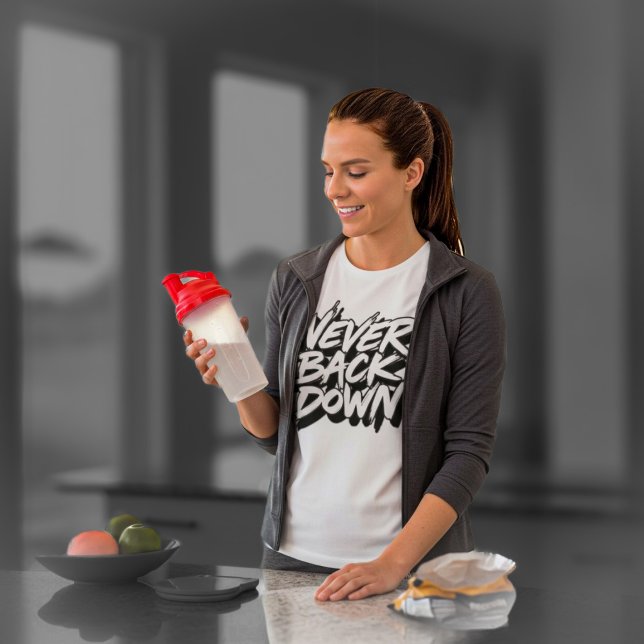 T-shirt En Tri-matière Ne jamais reculer (Créateur téléchargé)