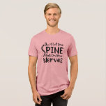 T-shirt En Tri-matière Ne laissez pas votre colonne vertébrale monter sur<br><div class="desc">Ce t-shirt intelligent et humoristique "Don't Let Your Spine Get on Nerves" est parfait pour les chiropraticiens avec un sens de l'humour. C'est une excellente façon d'amorcer la conversation avec des patients et des collègues tout en mettant en valeur votre expertise en santé de la colonne vertébrale.</div>