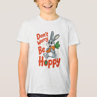 T-shirt En Tri-matière ne vous inquiétez pas être optimiste drôle lapin