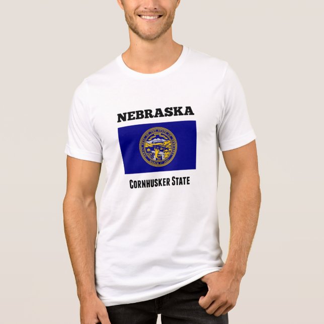 T-shirt En Tri-matière Nebraska, État de Cornhusker, (Recto)