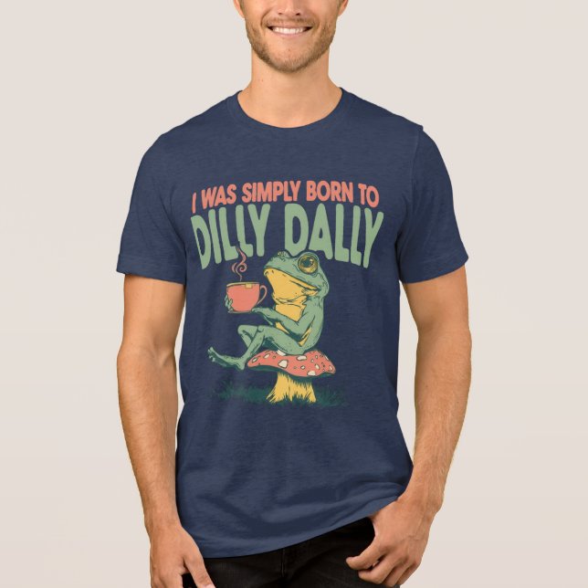T-shirt En Tri-matière Née pour lambiner (Recto)