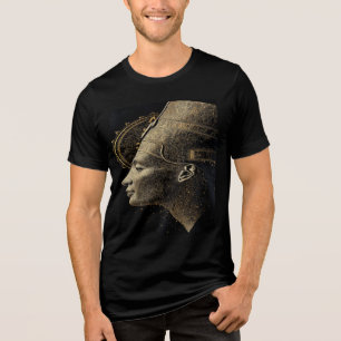 T-shirt En Tri-matière "Néfertiti moderne : Art royal doré
