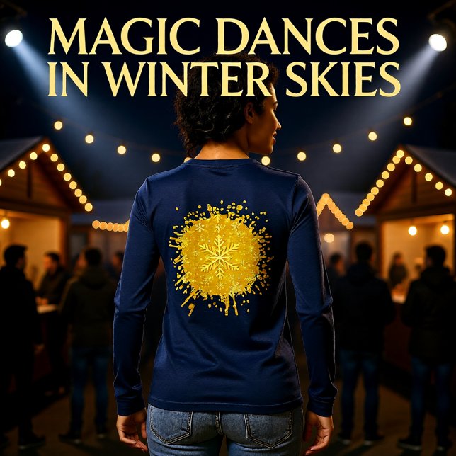 T-shirt En Tri-matière Neige dorée (Créateur téléchargé)