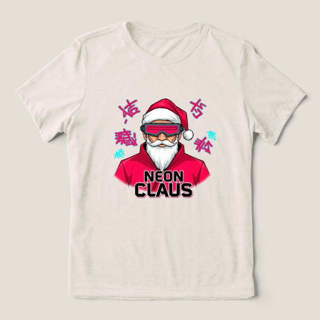 T-shirt En Tri-matière Neon Claus (Design Recto)