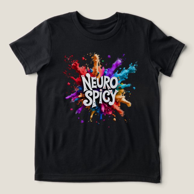 T-shirt En Tri-matière NEUROSPICY neurodiversity autism adhd dyslexia (Design Recto)
