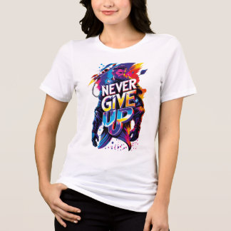 T-shirt En Tri-matière Never Give Up