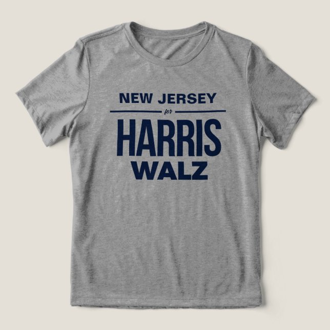 T-shirt En Tri-matière New Jersey pour Harris Walz (Design Recto)