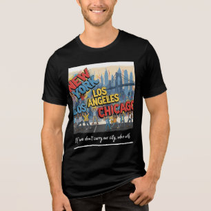 T-shirt En Tri-matière New York Los Angeles Chicago - Carry Our City