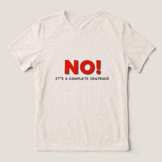 T-shirt En Tri-matière "NO!" Boundary Statement Tee – Uplift Collection