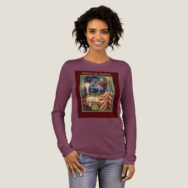 T-shirt En Tri-matière Noël américain  (Recto complet)