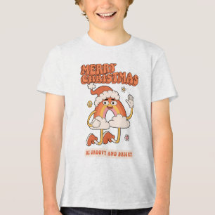 T-shirt En Tri-matière Noël Arc-en-ciel super - Soyez lumineux et joyeux