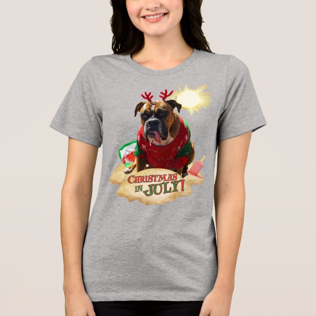 T-shirt En Tri-matière Noël en juillet ! (Recto)