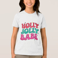 Noël Holly Jolly Babe Parties scintillant moderne 
