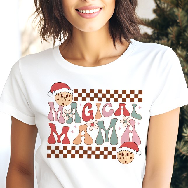 T-shirt En Tri-matière Noël magique à la maman rétro (Créateur téléchargé)