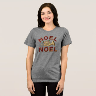 T-shirt En Tri-matière Noel Noel Rétro Art de Mot de Vacances