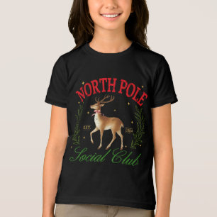 T-shirt En Tri-matière Noël Pôle Nord Social Club Reindeer