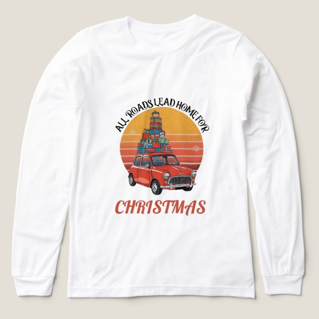 T-shirt En Tri-matière Noël Rétro (Motif recto)