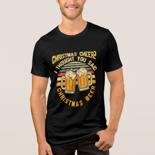 T-shirt En Tri-matière Noël Soeur bière drôle Retro Festive Festive
