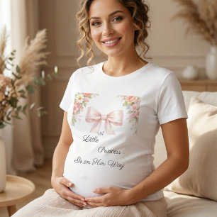 T-shirt En Tri-matière Nœud Rose Coquette Petite Princesse Bébé Fille Sho