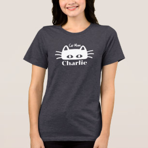 T-shirt En Tri-matière Nom du chat personnalisé de la mère de chat