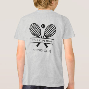 T-shirt En Tri-matière Nom du club de tennis personnalisé Joueurs d'équip