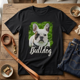 T-shirt En Tri-matière Nom et photo avec une typographie moderne et simpl