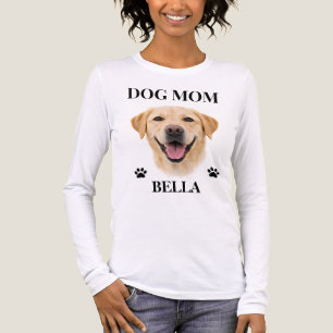 T-shirt En Tri-matière Nom et photo de chien personnalisés simples et mod